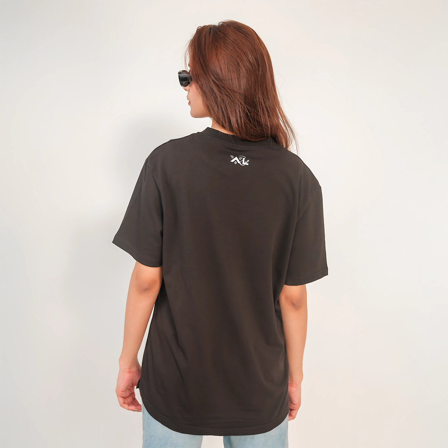 Oversized Women’s Round Neck Graphic T Shirt - Available in Black and White