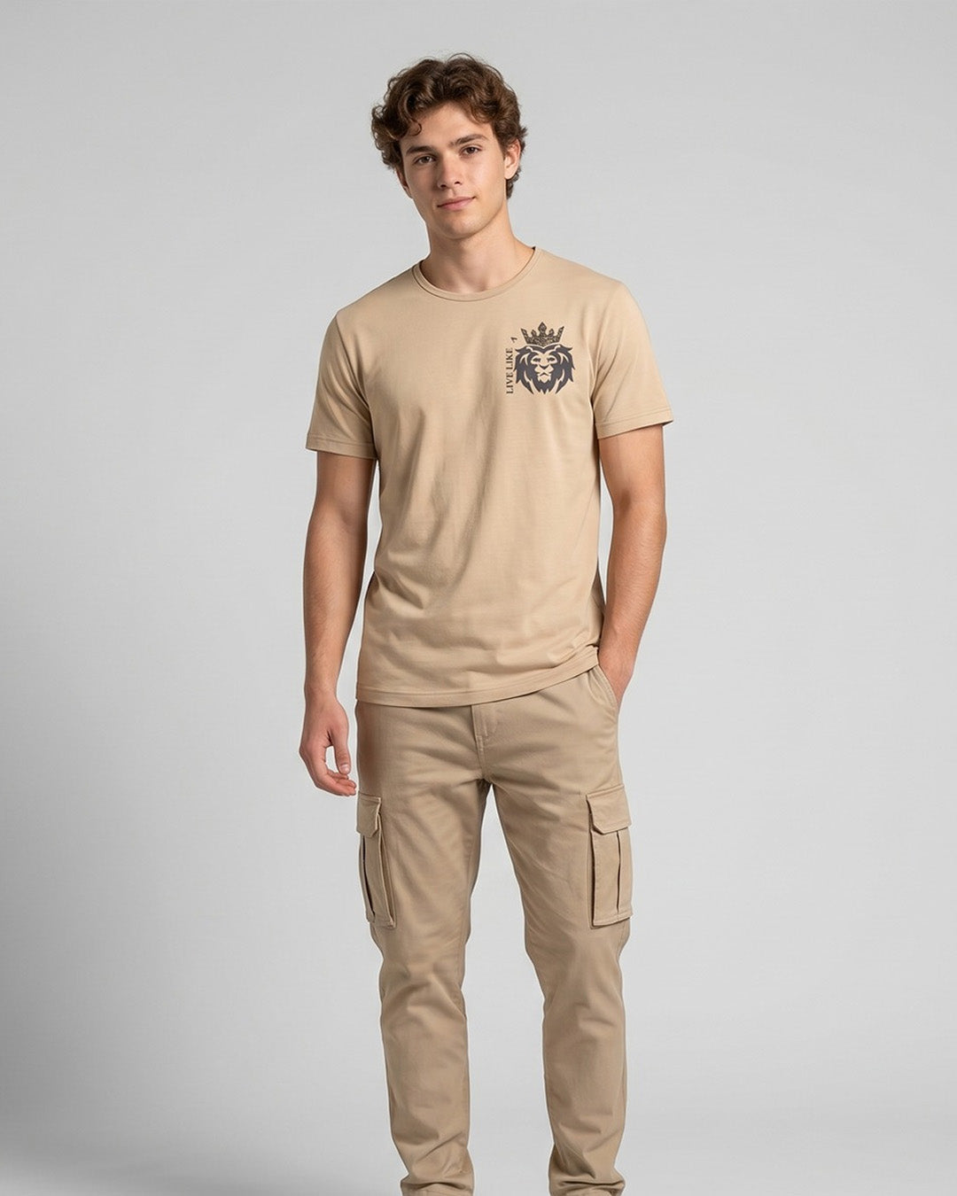 Live Like a Lion Graphic T-Shirt – Premium Men’s Tee